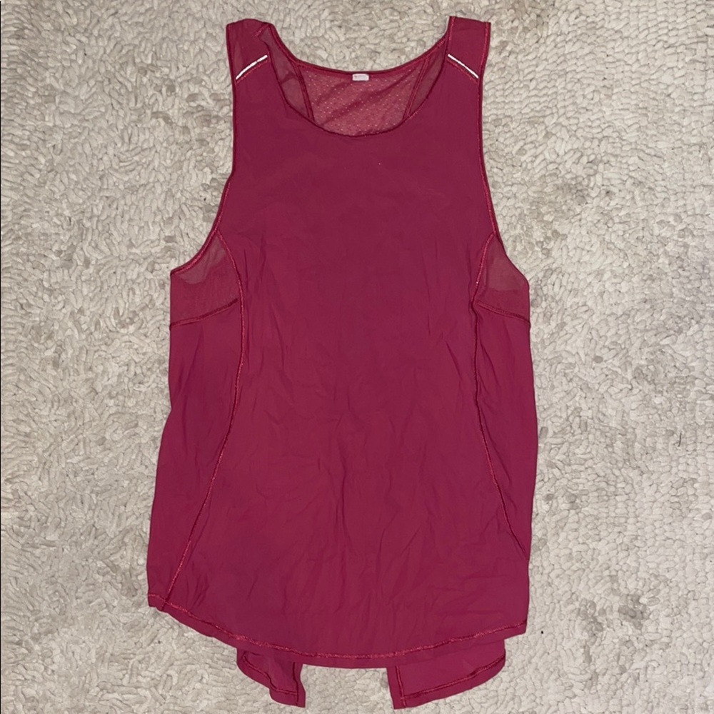Lululemon Open Back Tank Top